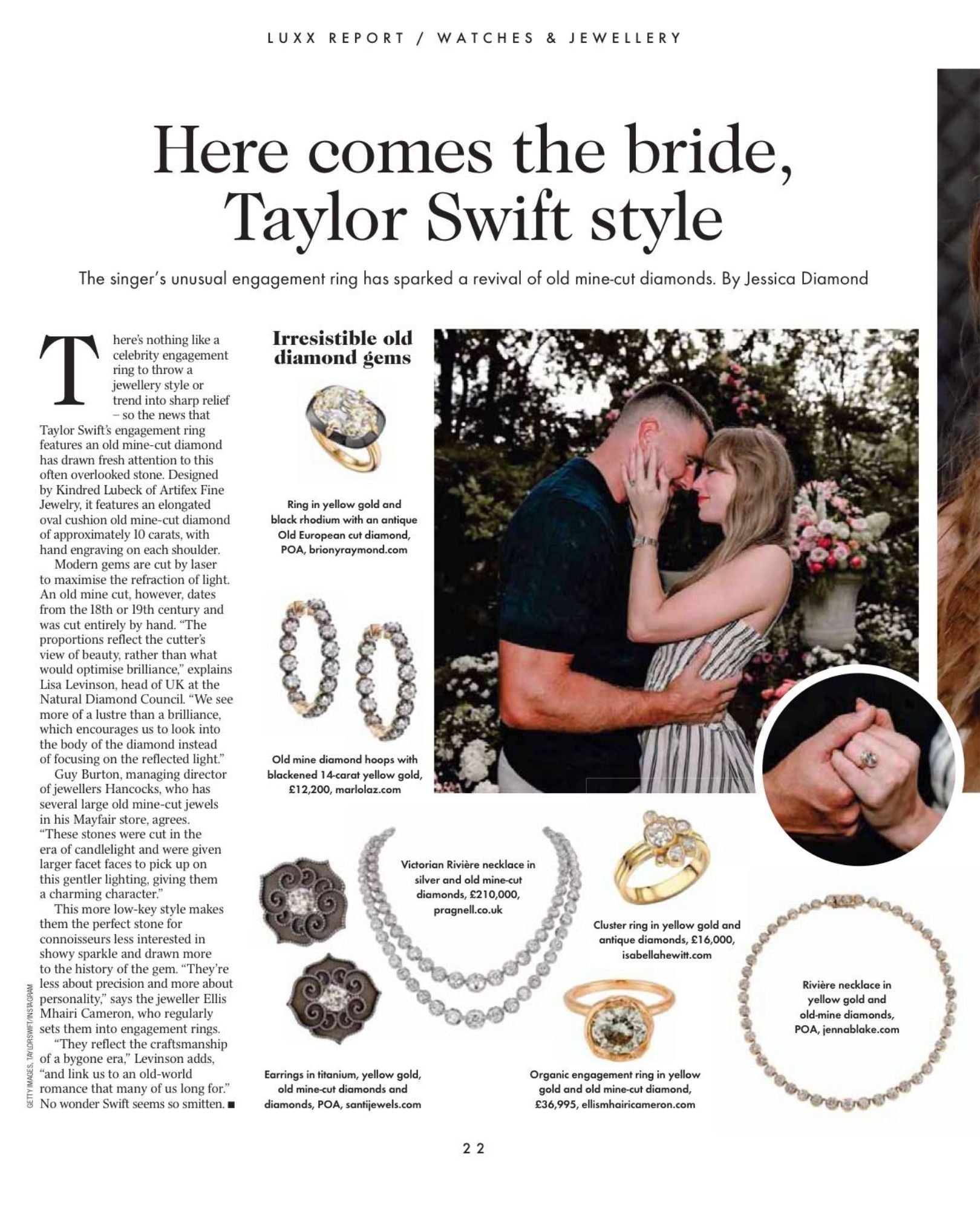 The Times - "Why brides-to-be want Taylor Swift-style engagement rings" by Jessica Diamond