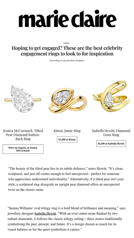 Marie Claire - Best Celebrity Engagement Rings